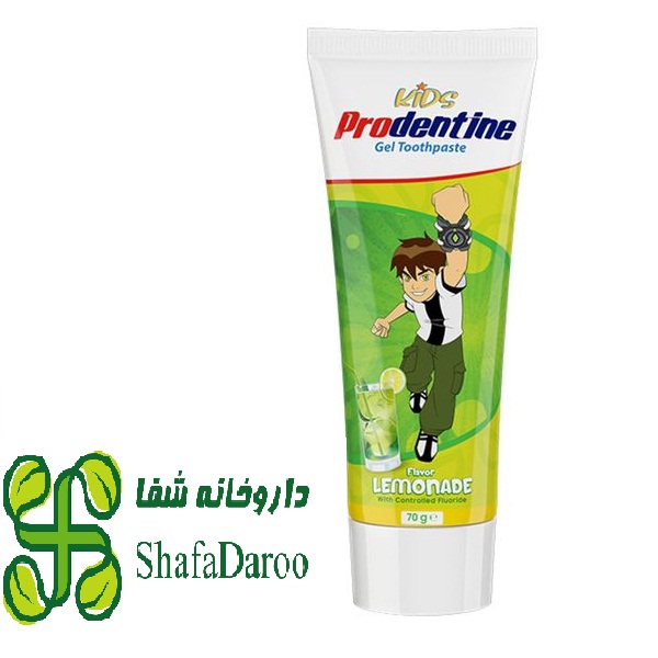 خمیردندان ژله‌ای کودک طعم لیموناد بن تن پرودنتین کیدز