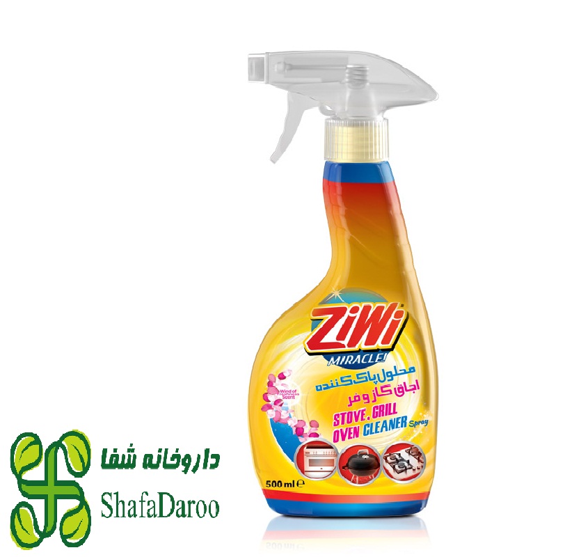 اسپری پاک کننده گاز و گریل و فر زی وی