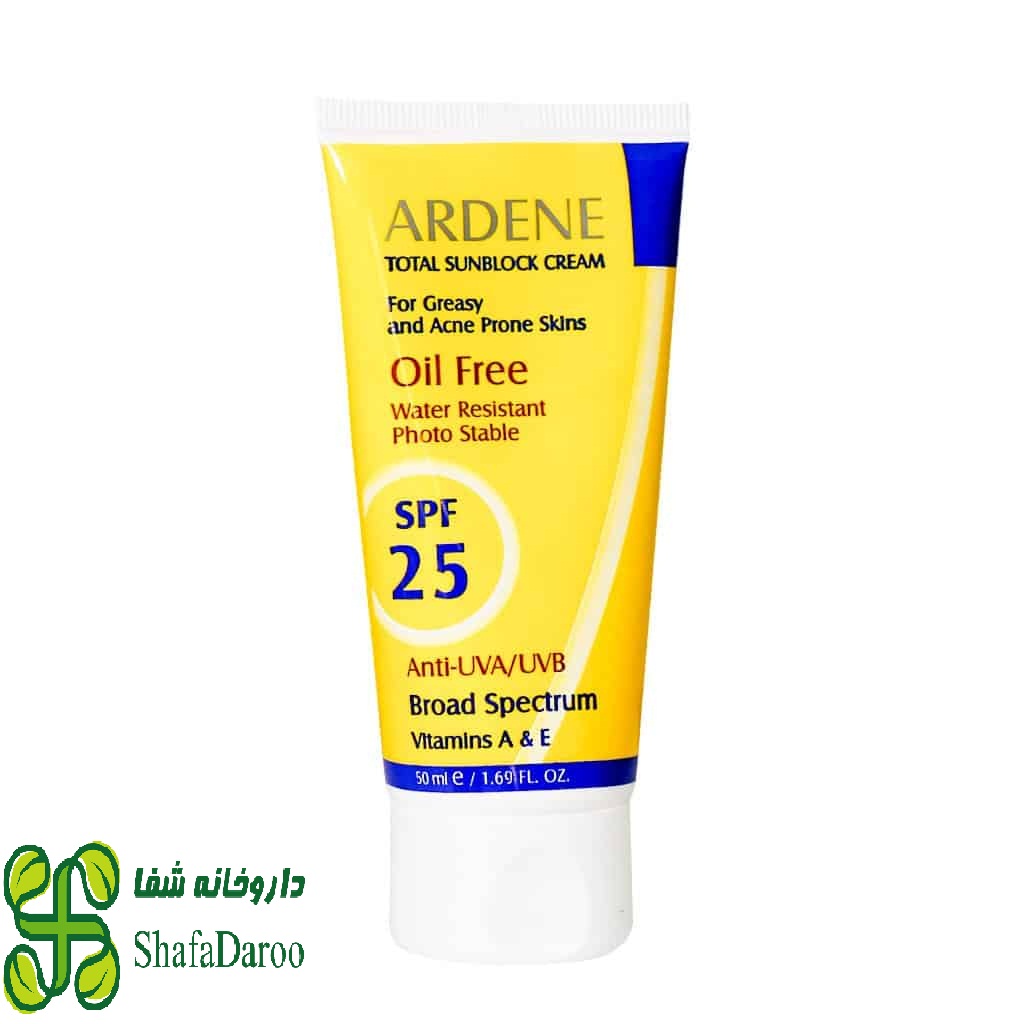 کرم ضد آفتاب SPF25 پوست چرب آردن